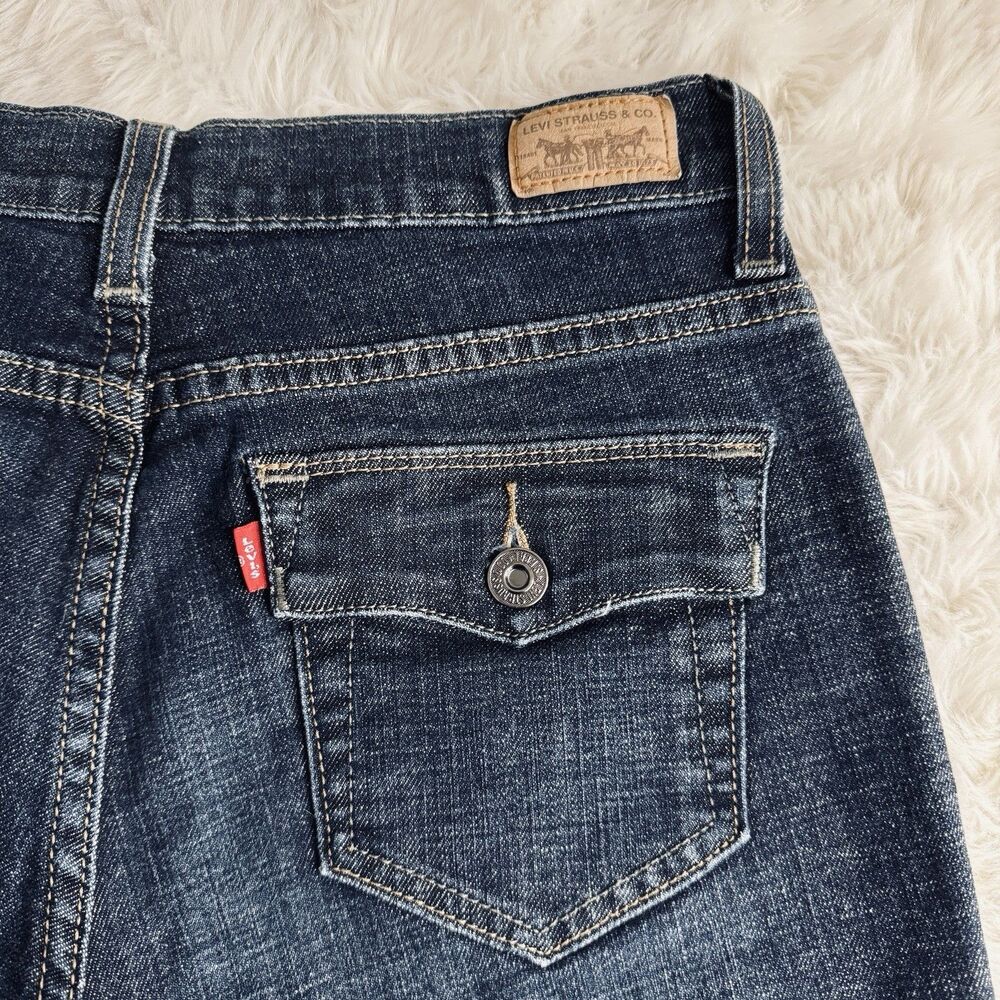 Y2K Levis 512 Perfectly Slimming Bootcut Jeans 6 (27x30.5) Blue Denim Womens - Picture 7 of 8